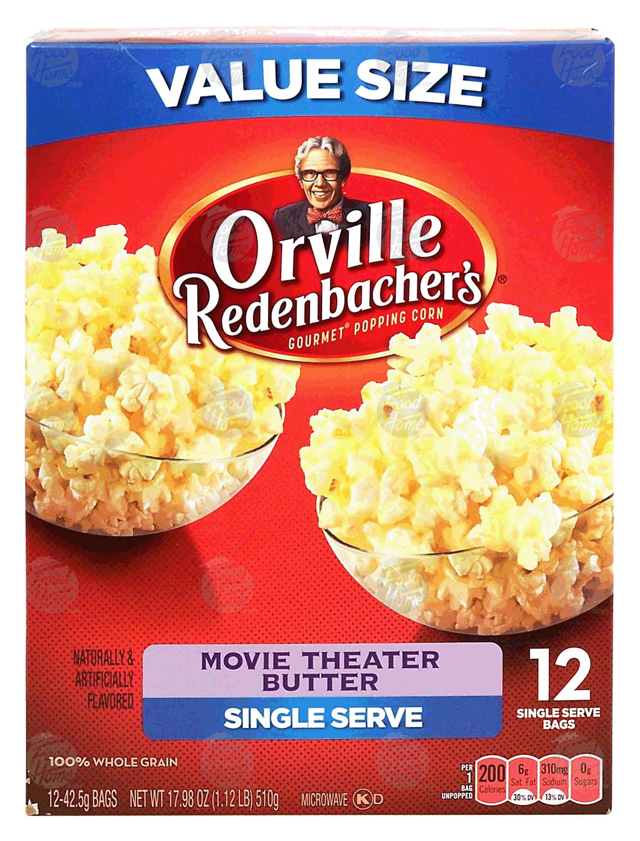 Orville Redenbacher's  movie theater butter popcorn, 100% whole grain, 12 single serve bags Full-Size Picture